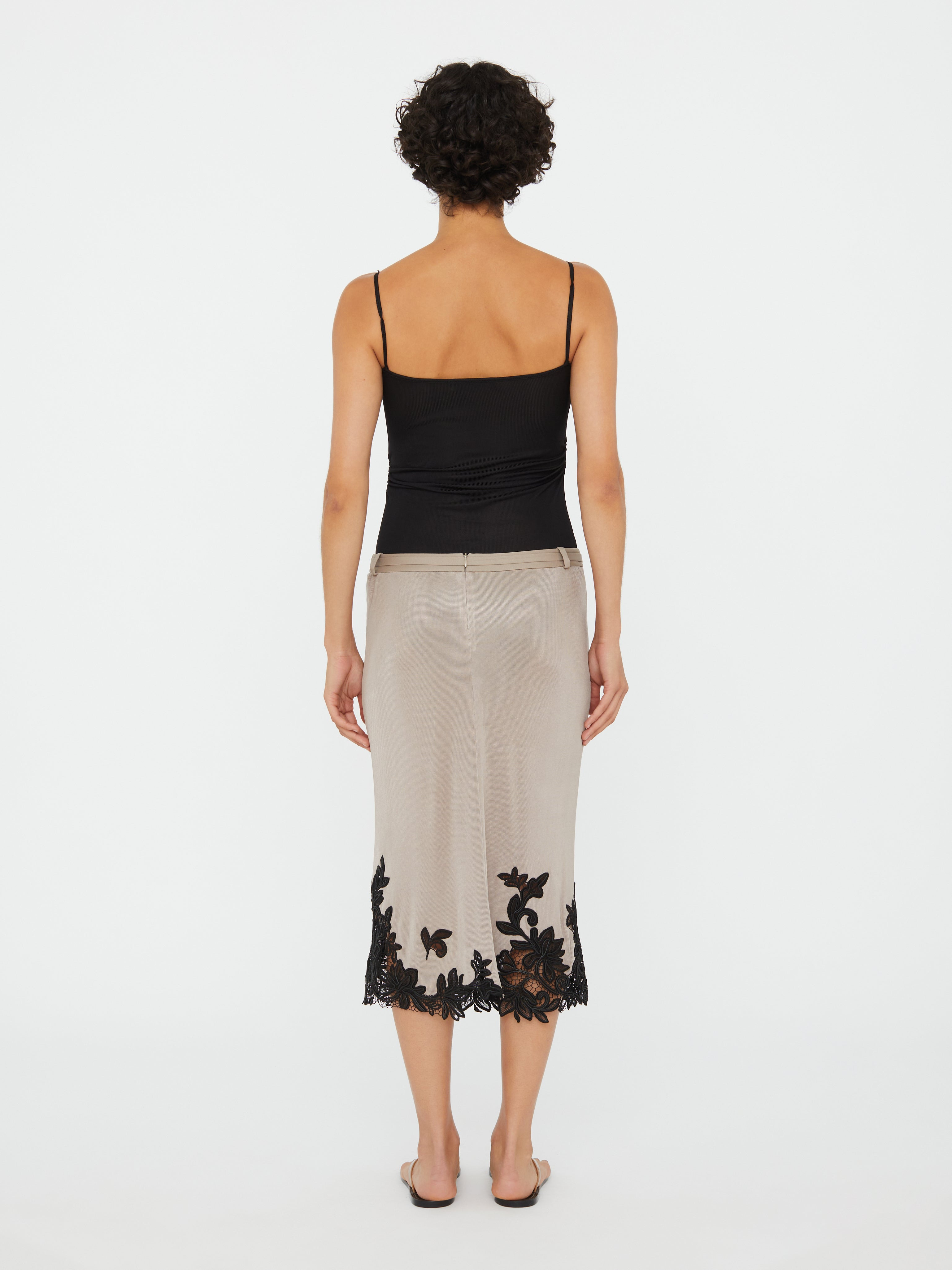Hibiscus Embroidered Rib Bodysuit - 4