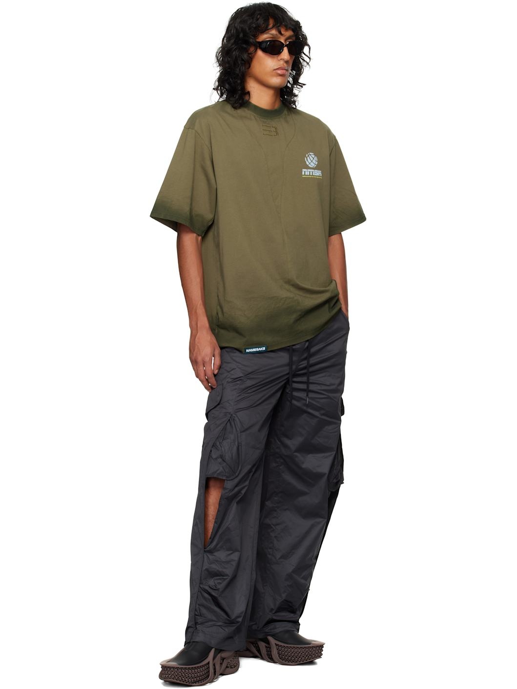 NAMESAKE Black Rod Warm Up Cargo Pants | REVERSIBLE