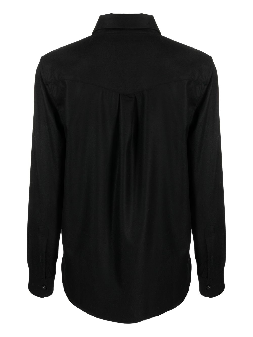 long-sleeve virgin wool shirt - 2