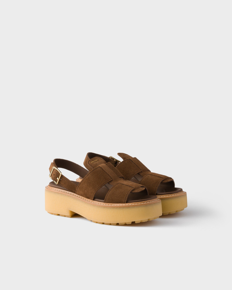 Suede sandals 1