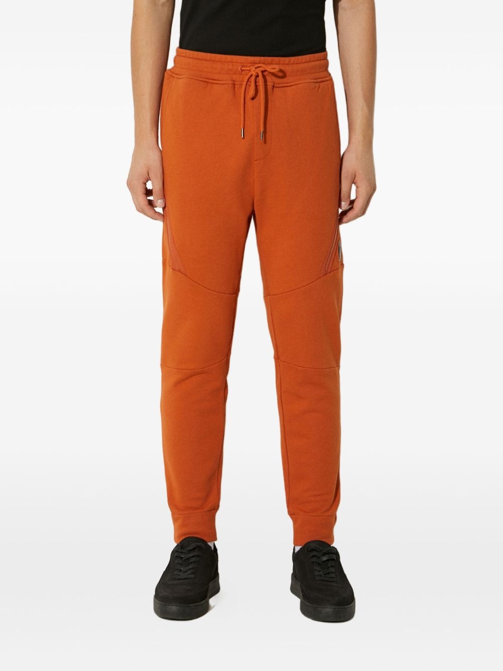 zip-detail track pants - 1