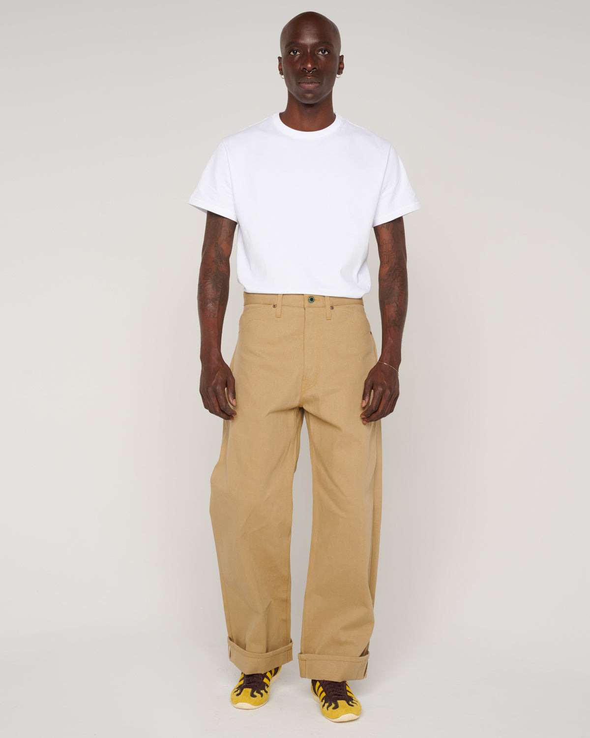 Type 00 13.5oz Selvedge Bull Denim - Tan - 11