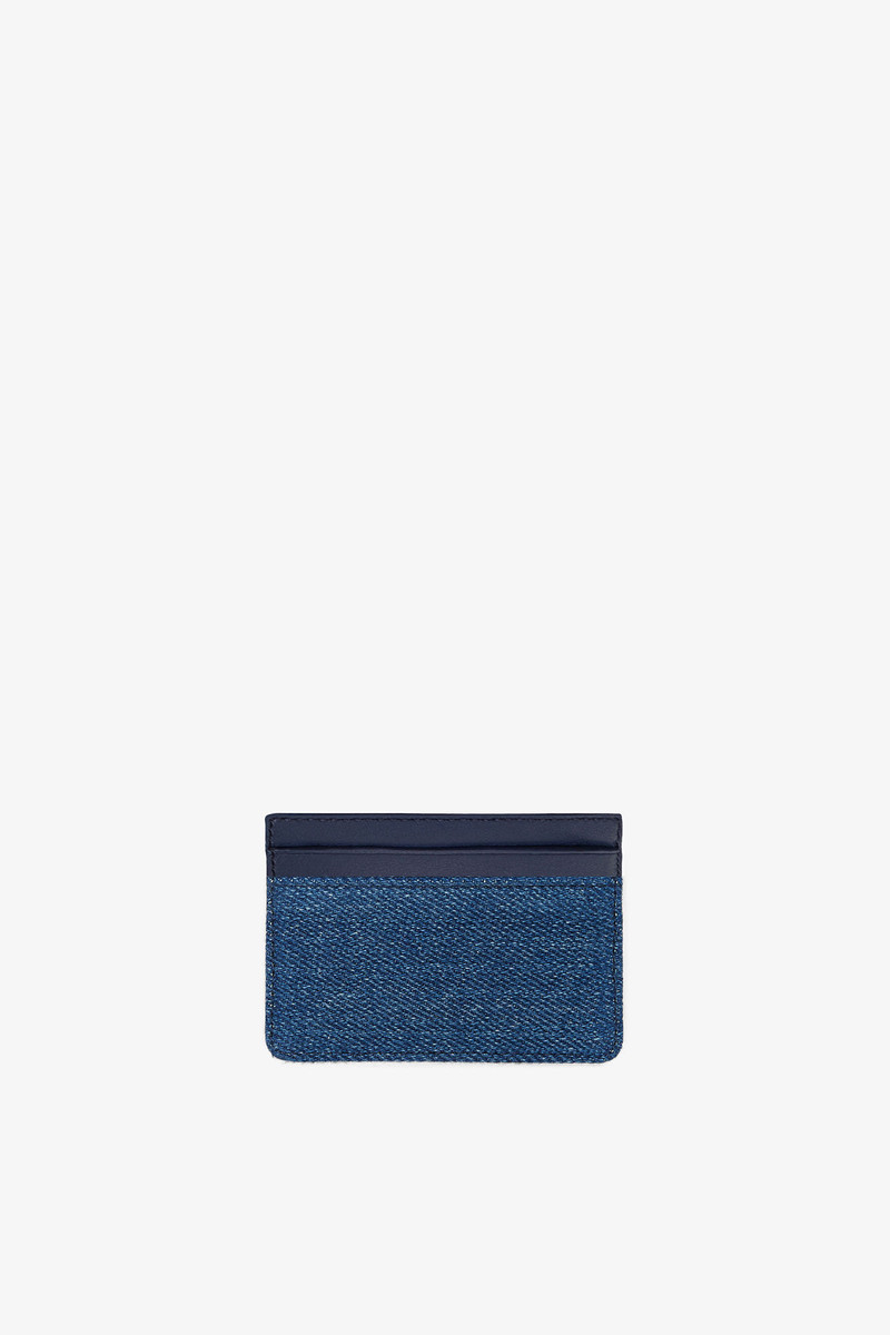 GANNI BOU DENIM CARD HOLDER IN DENIM outlook