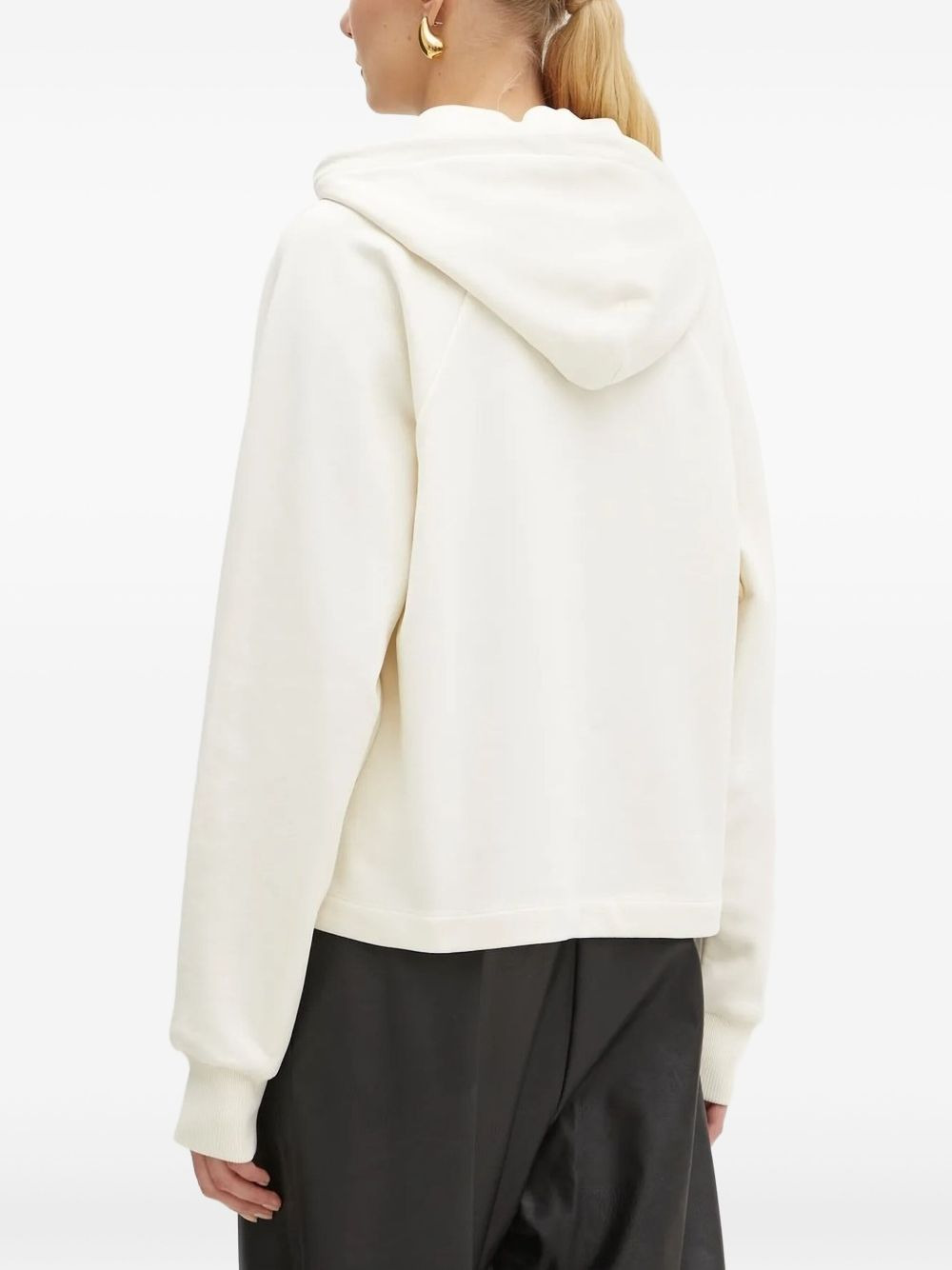 logo-embroidered hoodie - 2