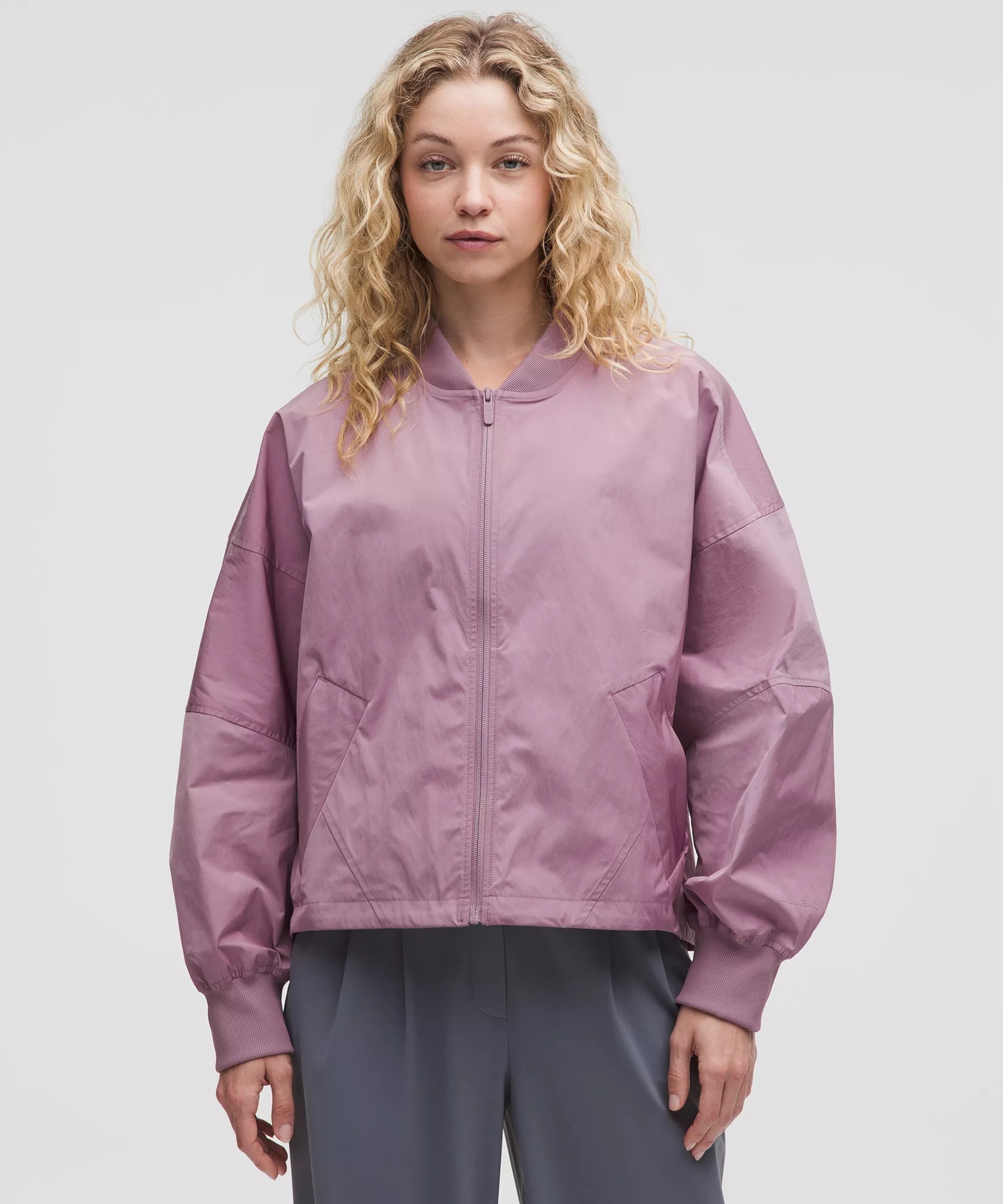 Lightweight Hem-Cinch Bomber Jacket - 6