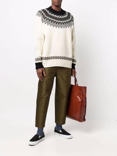 Junya Watanabe MAN drop-crotch tapered trousers outlook