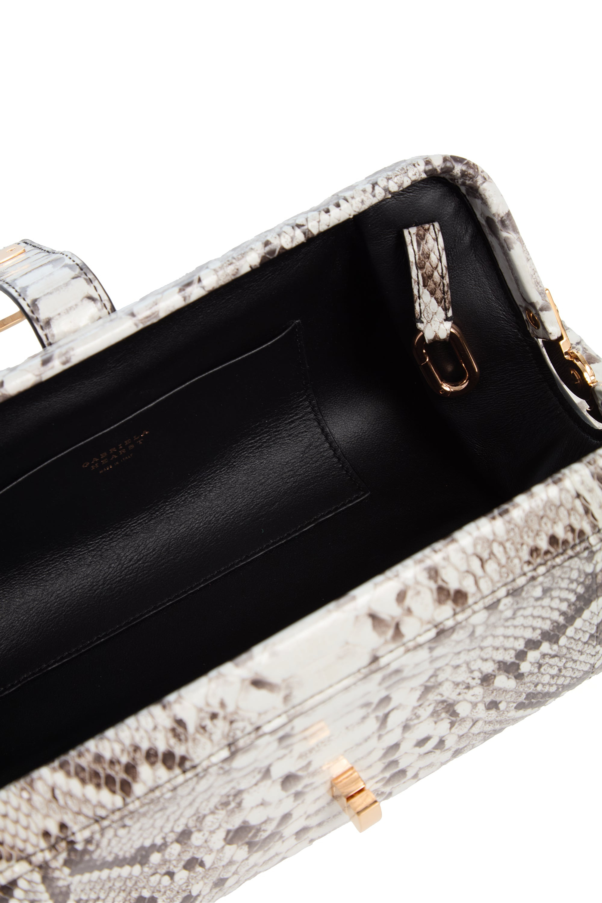 Paola Clutch in Black & White Inversa™ Snakeskin - 6