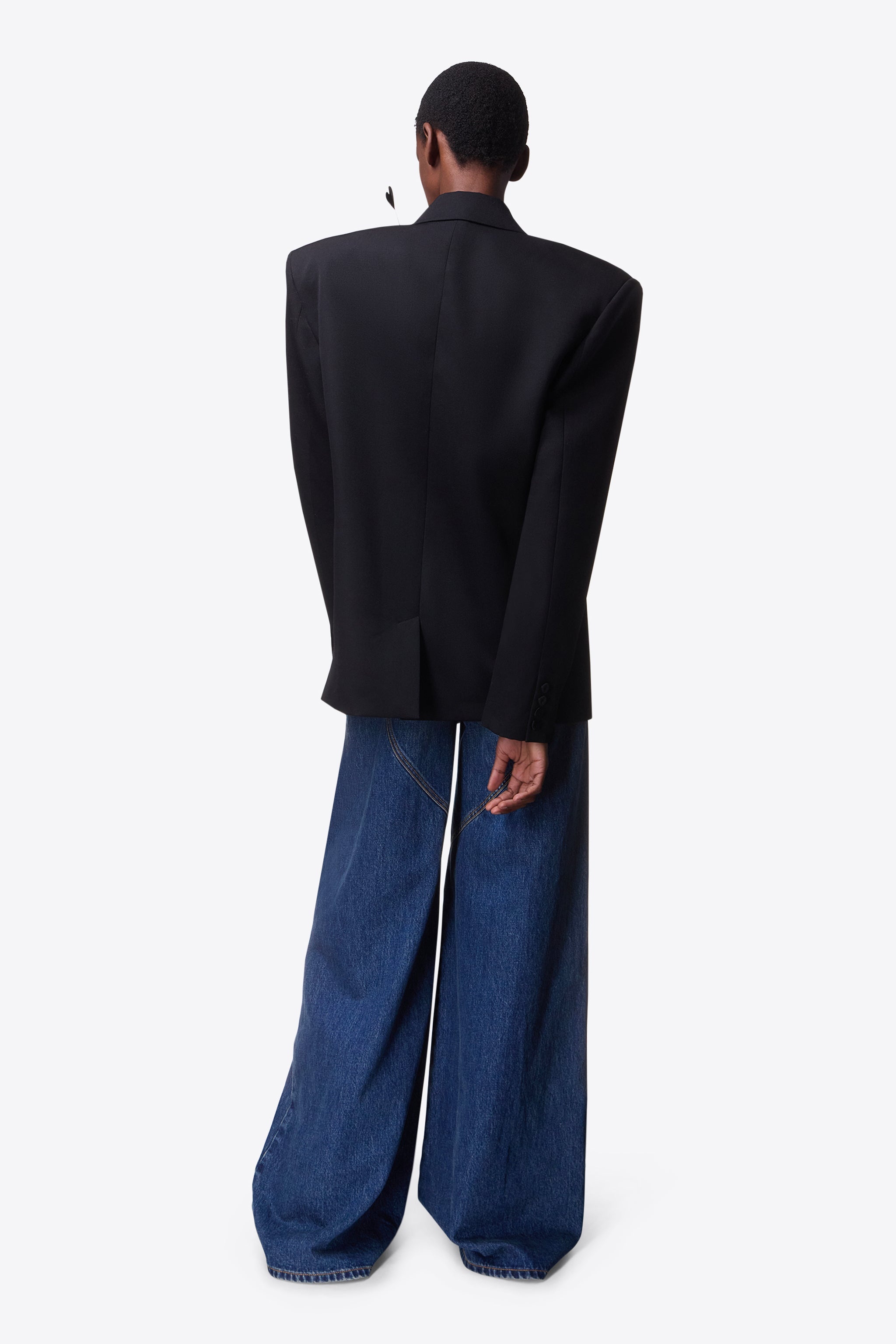 FLOWER CORSAGE OVERSIZED BLAZER - 6
