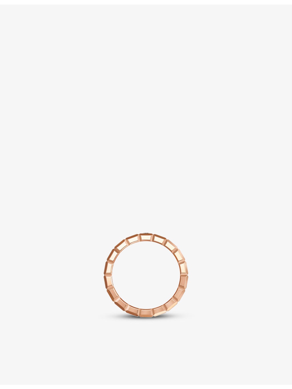 Ice Cube 18ct rose-gold and 0.03ct round-cut diamond ring - 3