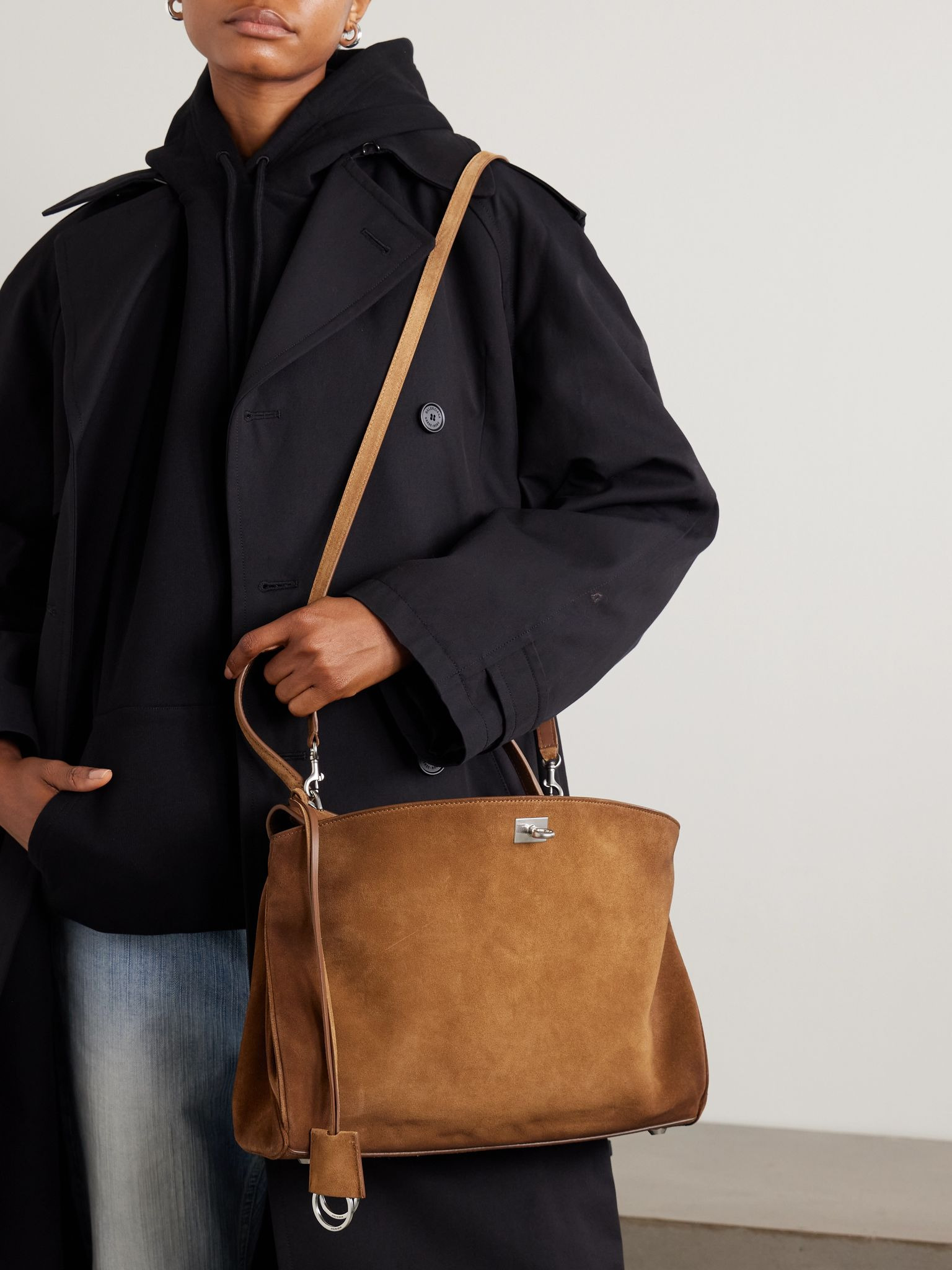Rodeo medium suede shoulder bag Camel - 2