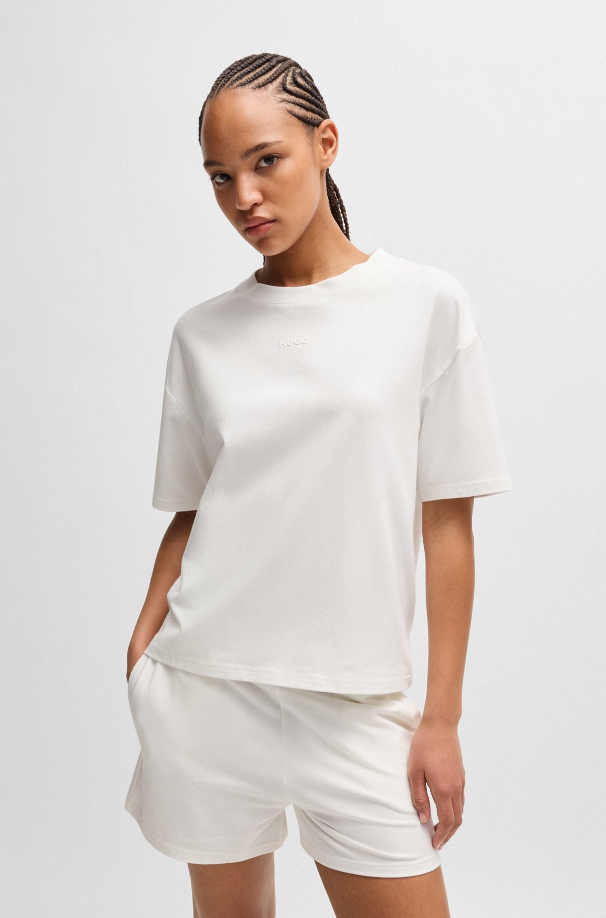 RELAXED-FIT T-SHIRT WITH SILICONE-PRINTED LOGO - 2
