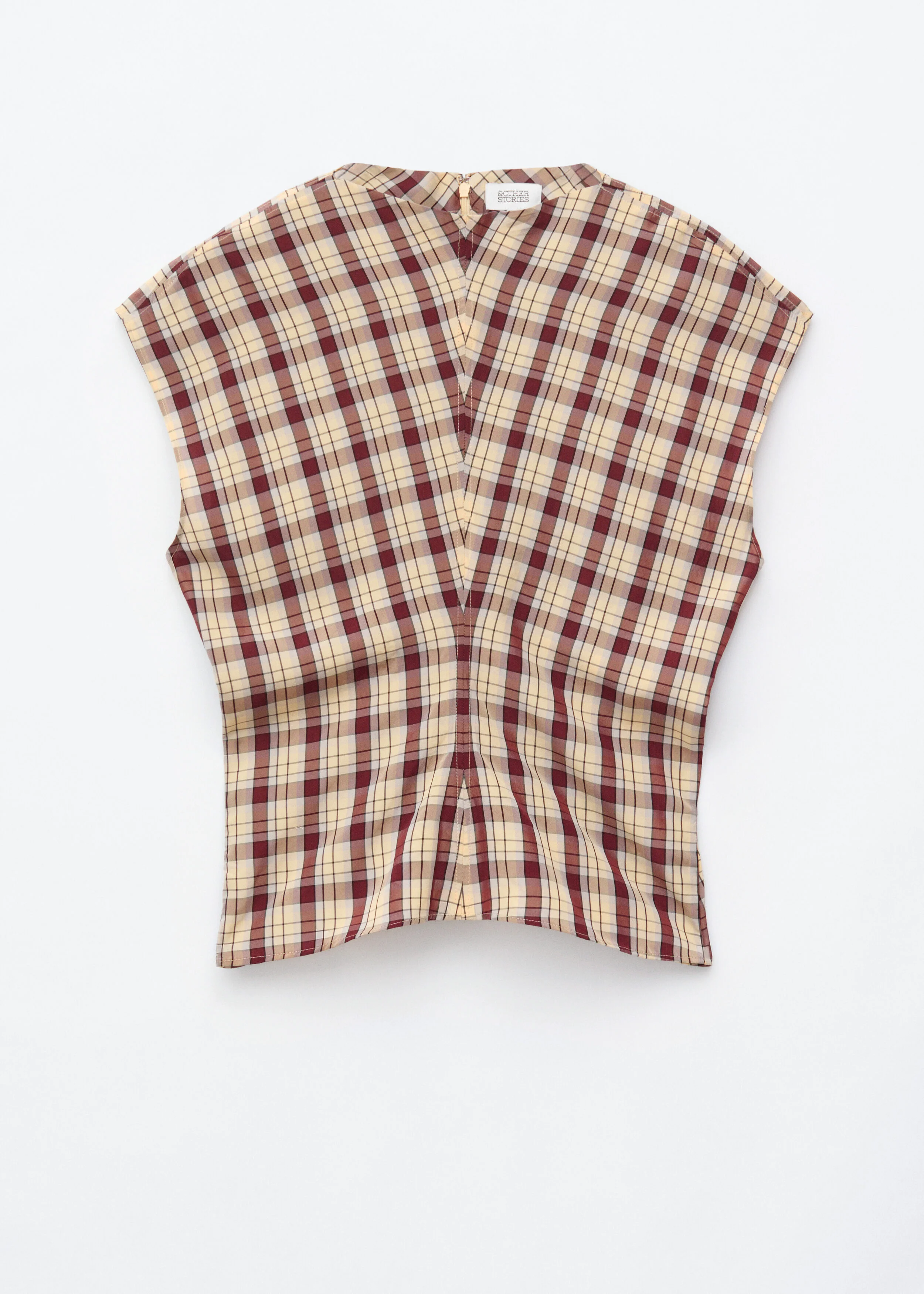 Funnel Neck Jacquard Top - 1