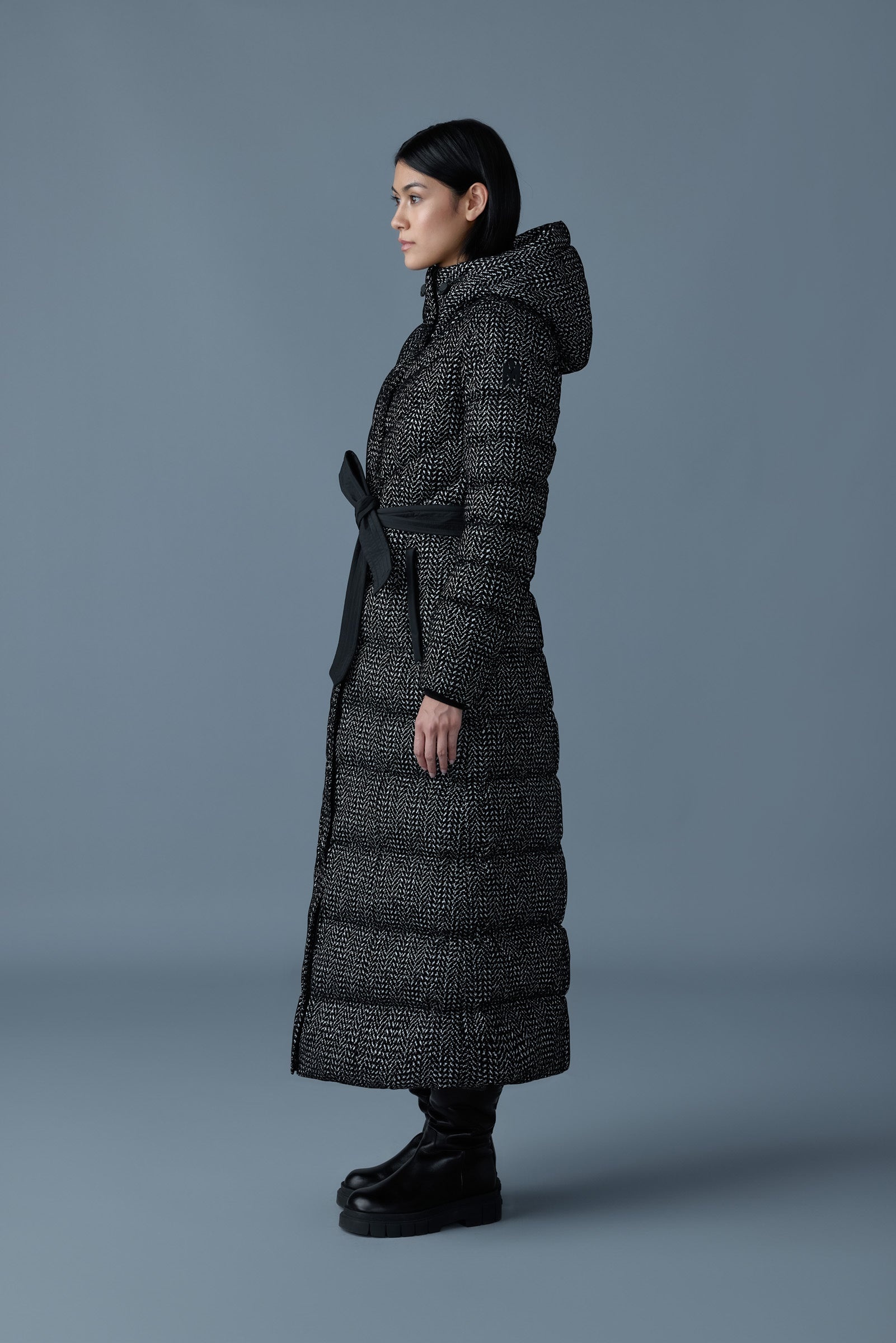 CALINA-FLP Flocked down maxi coat - 3