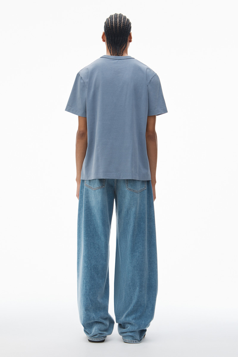 glitter puff logo tee in cotton 4