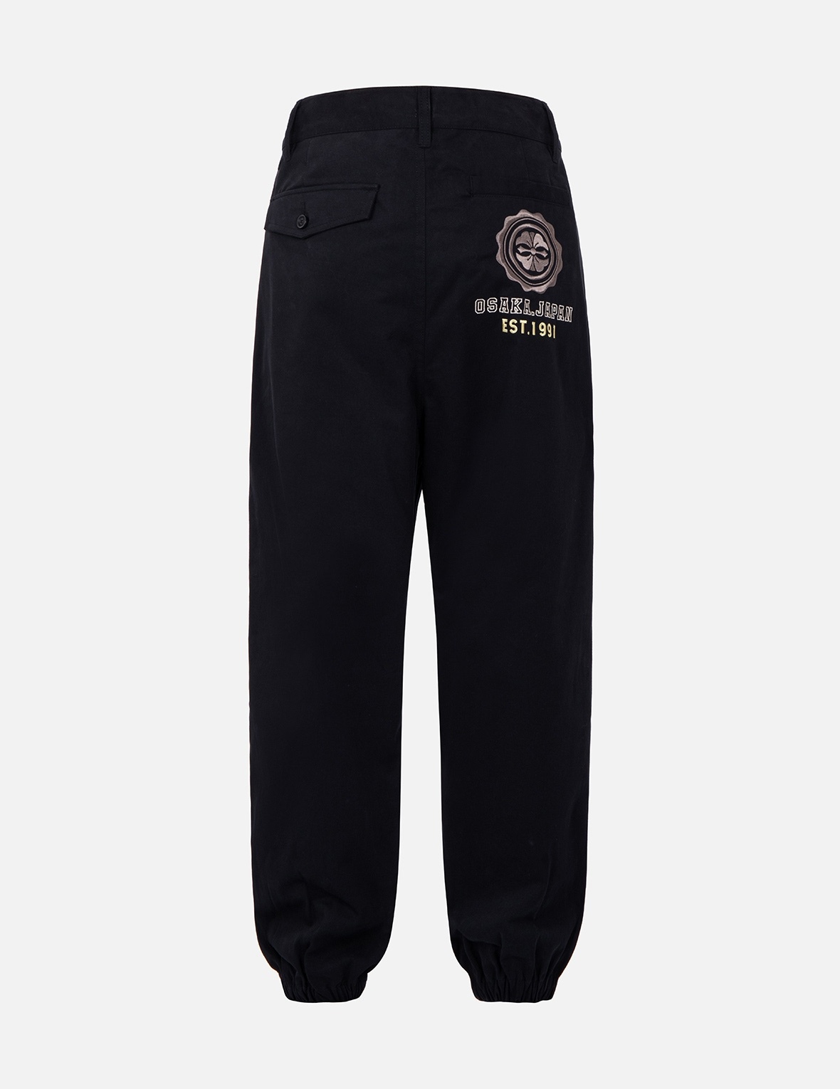 KAMON EMBROIDERY WIDE LEG JOGGERS - 2