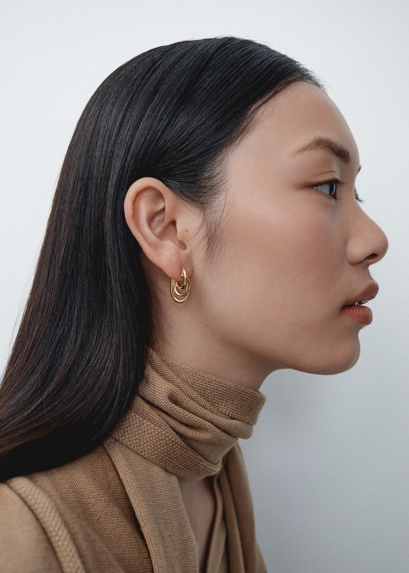 Otiumberg Gathered Sonder Hoops - Gold 3