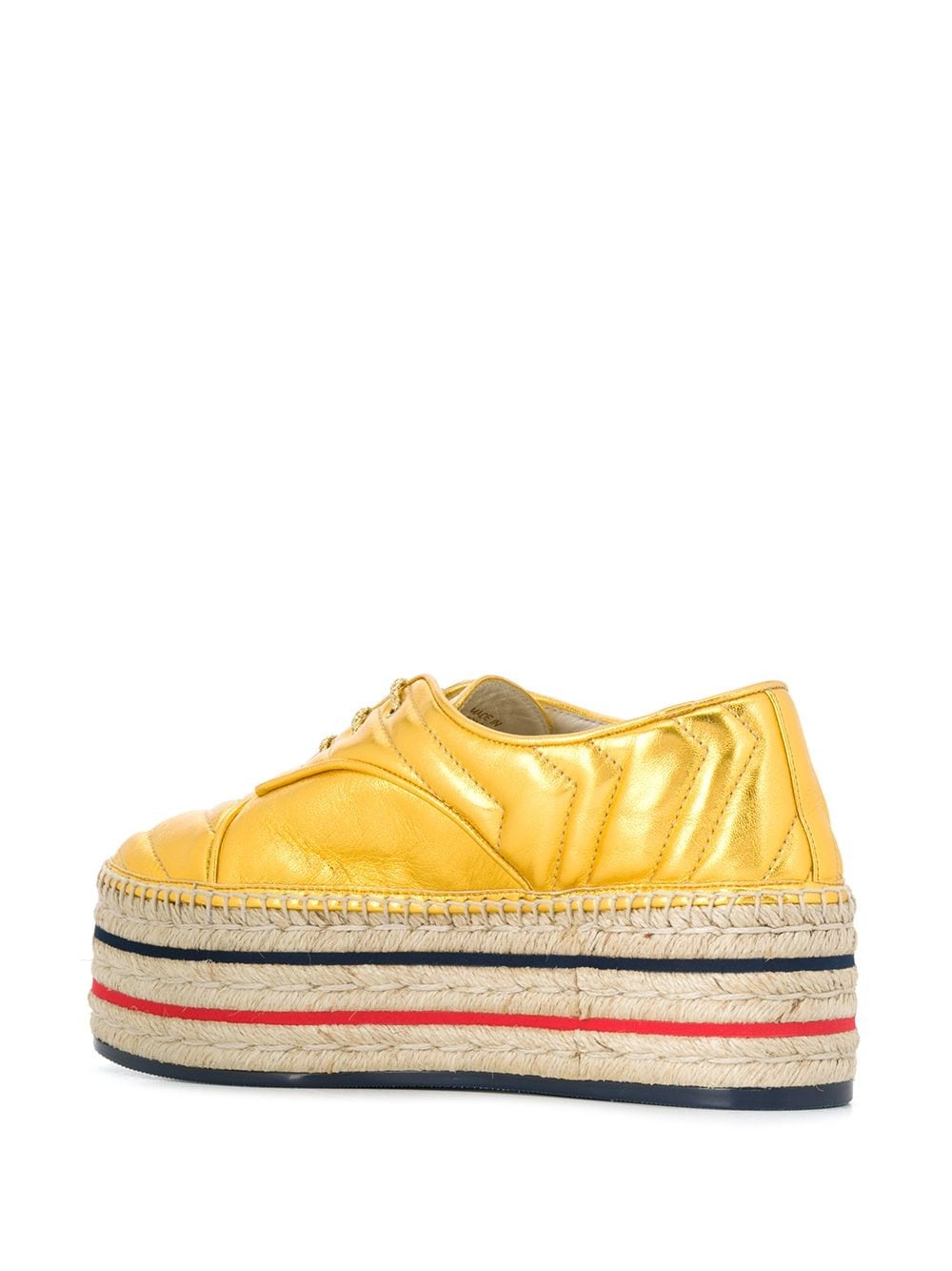 leather platform espadrille - 3