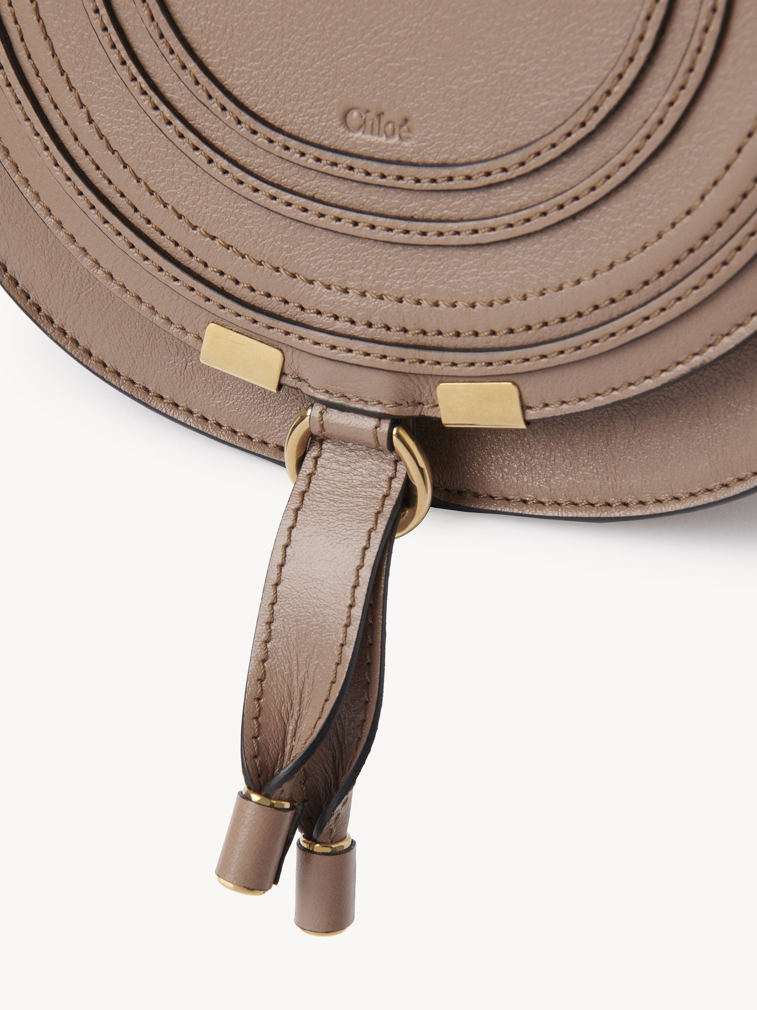 SMALL MARCIE SADDLE BAG IN SHINY LEATHER - 7