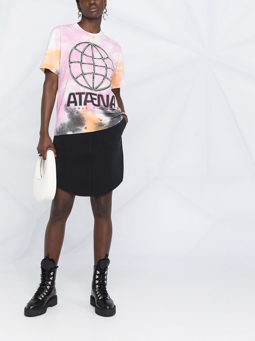 tie-dye graphic print T-shirt - 2