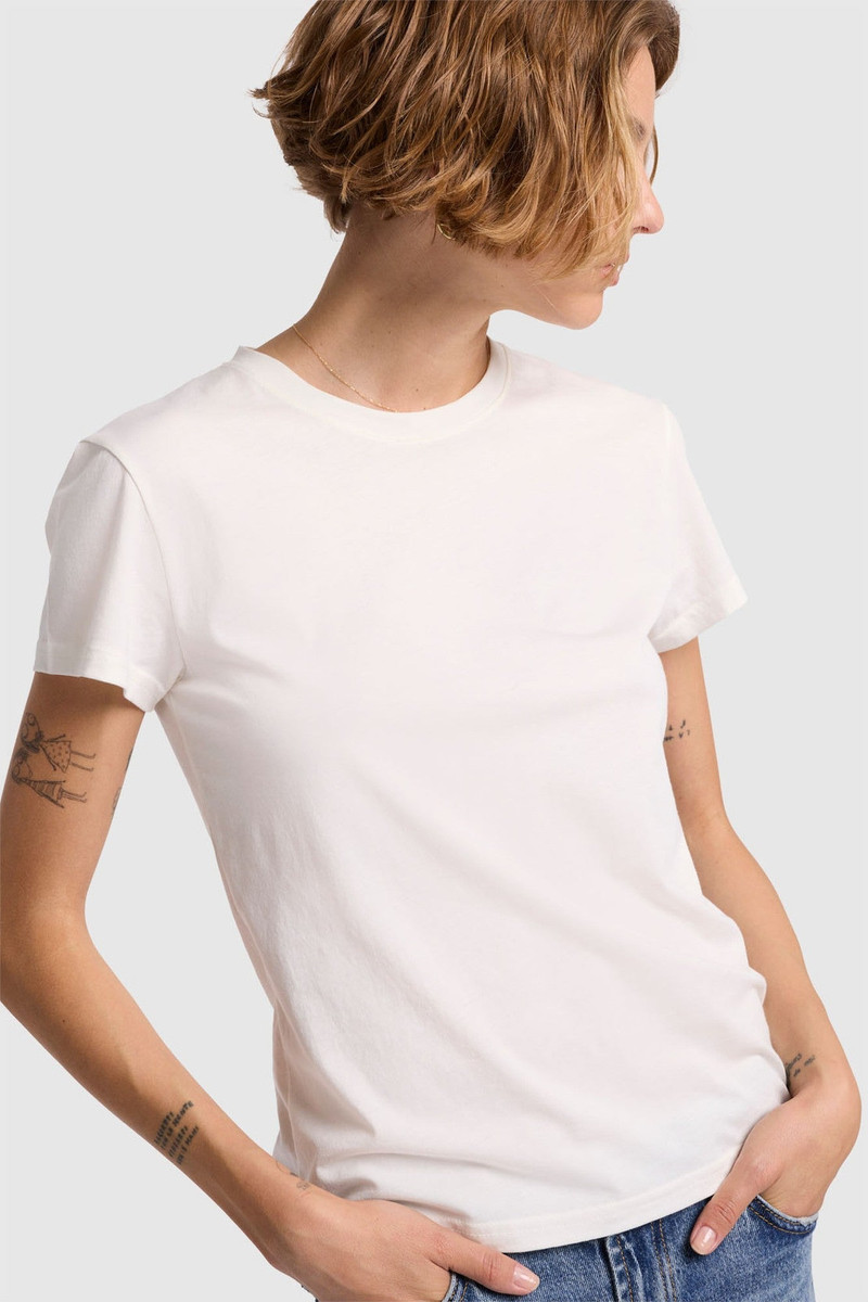 SHORT SLEEVE BASIC TEE in Cotton Blend 3