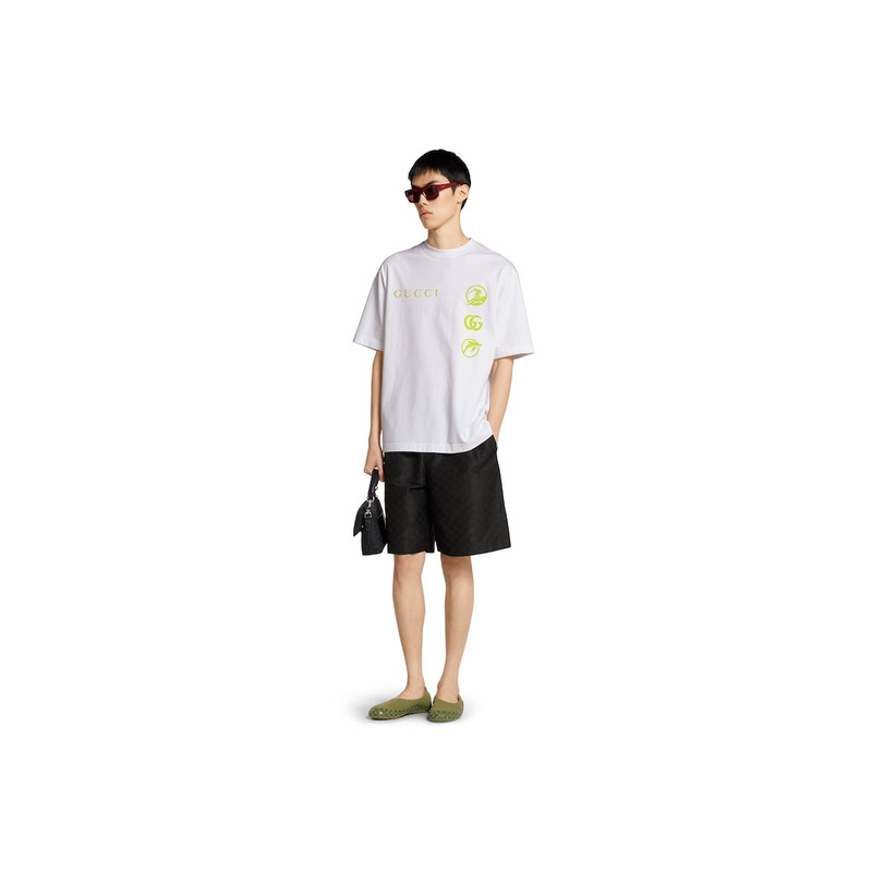 GUCCI Printed cotton jersey T-shirt outlook