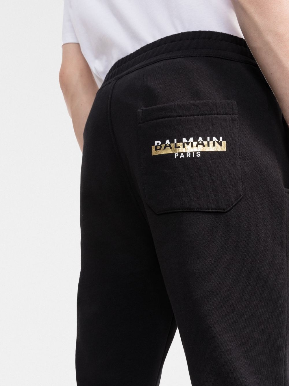 logo-tape track pants - 5