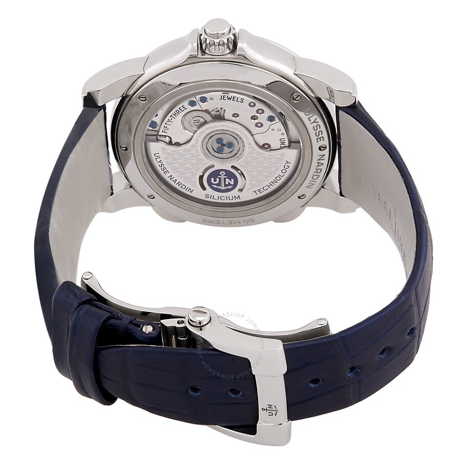 Ulysse Nardin Classico Dual Time Automatic Diamond Blue Dial Ladies Watch 3243-222/393 - 3