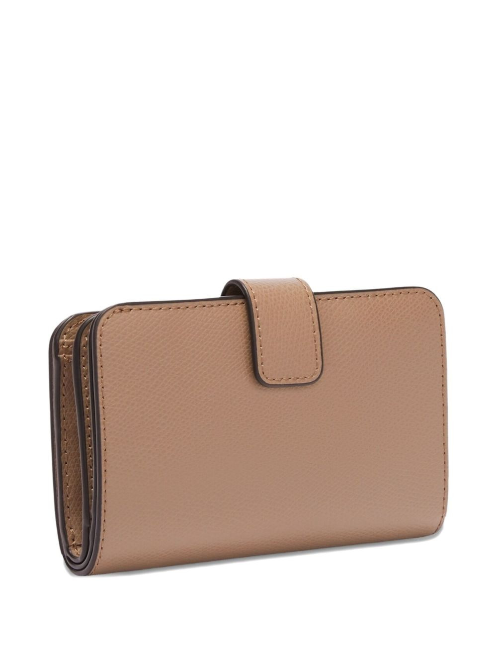 medium Camelia leather flap wallet - 2