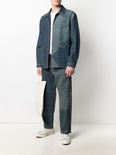 Diesel faded shirt denim jacket outlook