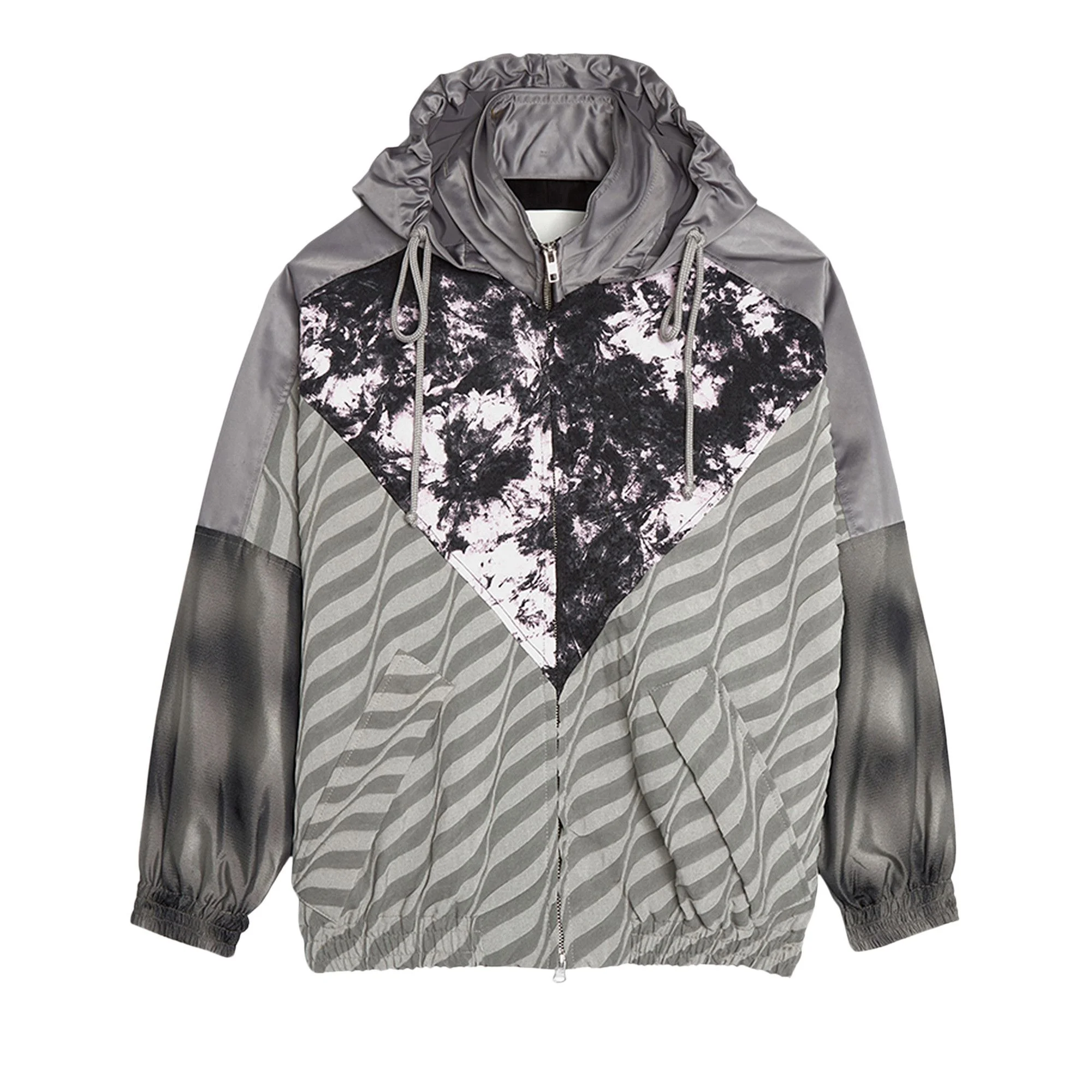 Song for the Mute V Lad Zip Up Jacket 'Grey' - 1