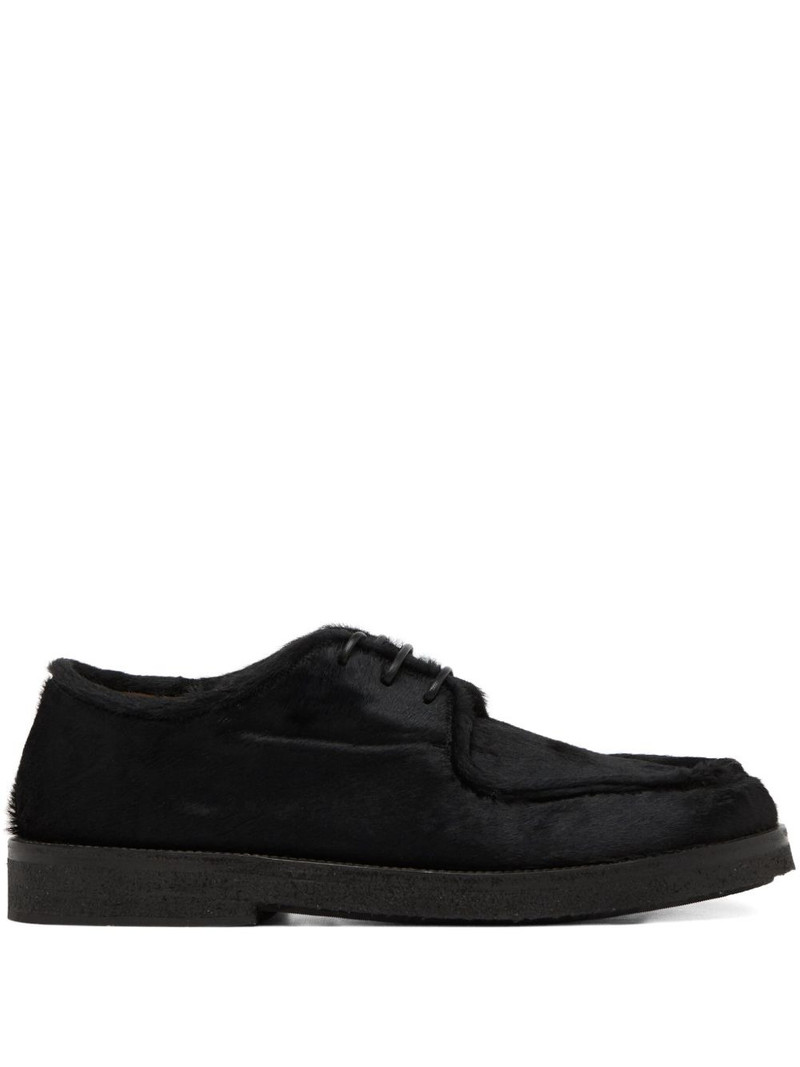 Moccar calf hair Derby shoes 1