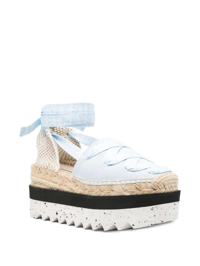 Stella McCartney platform ribbon espadrilles outlook