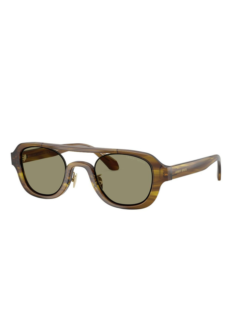 GIORGIO ARMANI geometric-frame sunglasses outlook