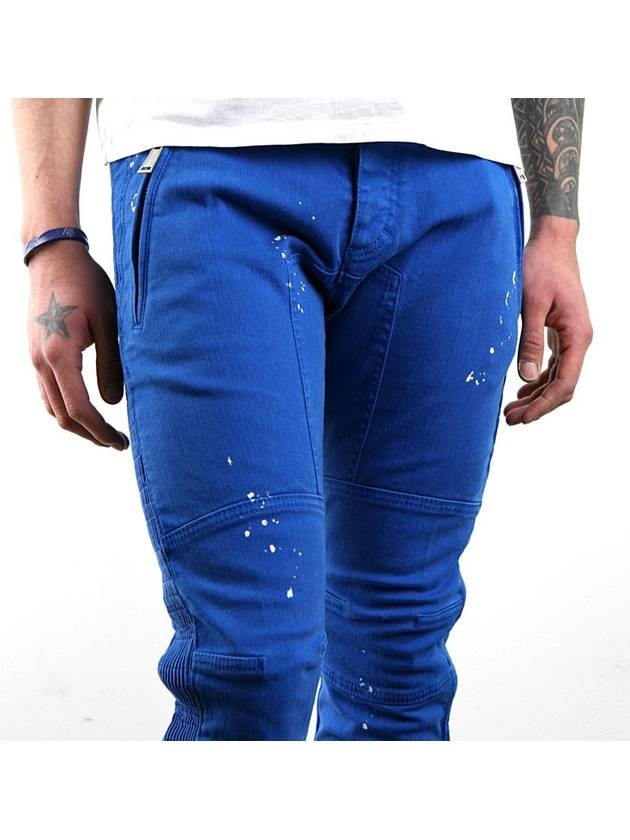 Men's Biker Jeans Blue - 2