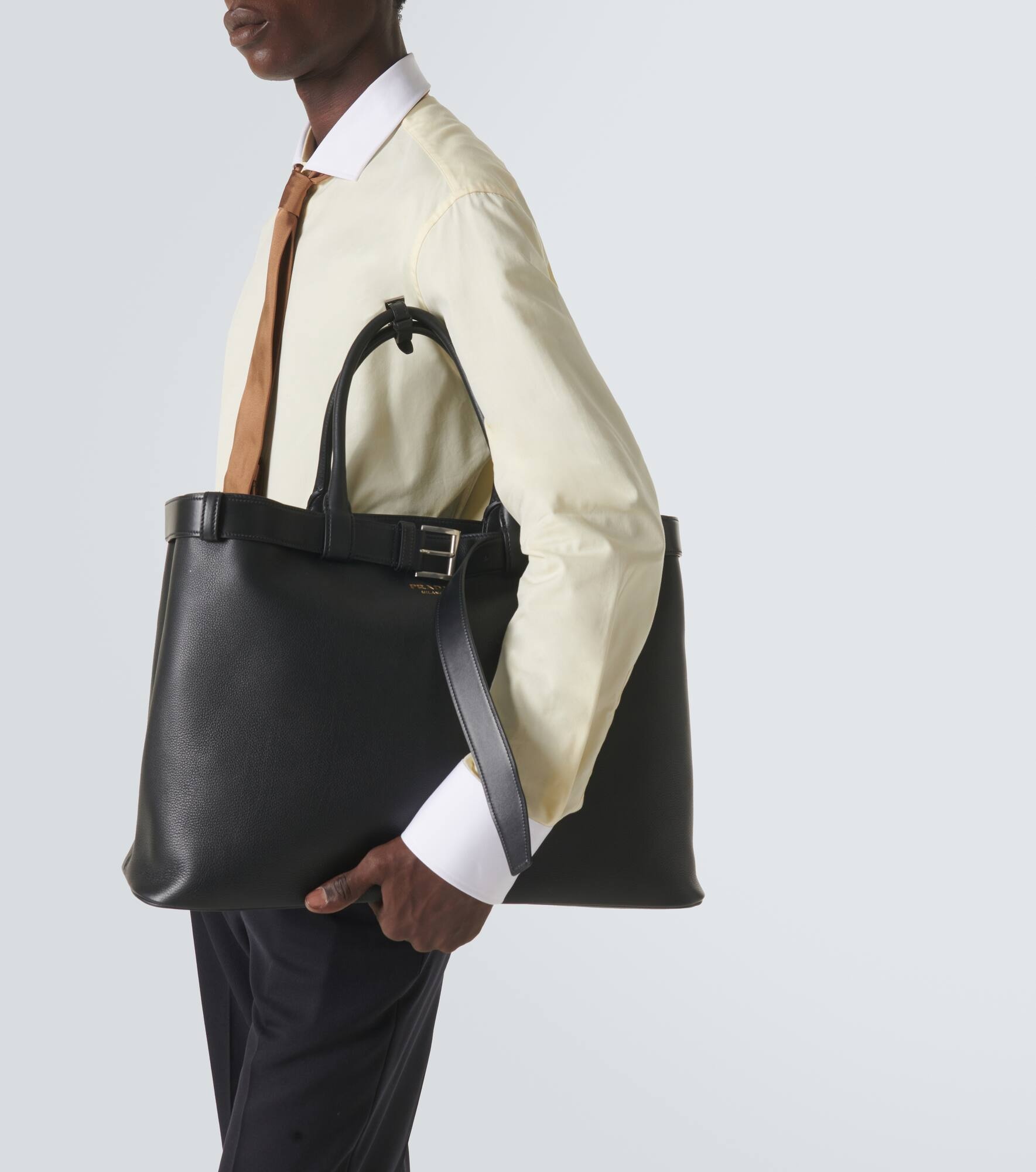 Prada Buckle leather tote bag - 2