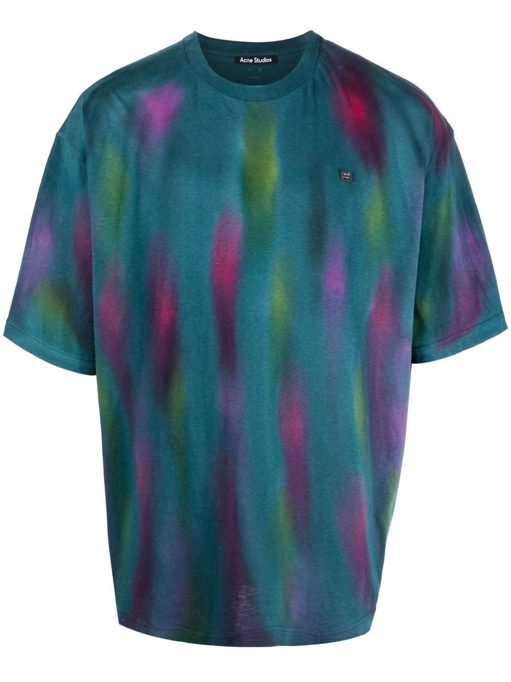 abstract-print cotton T-shirt - 1