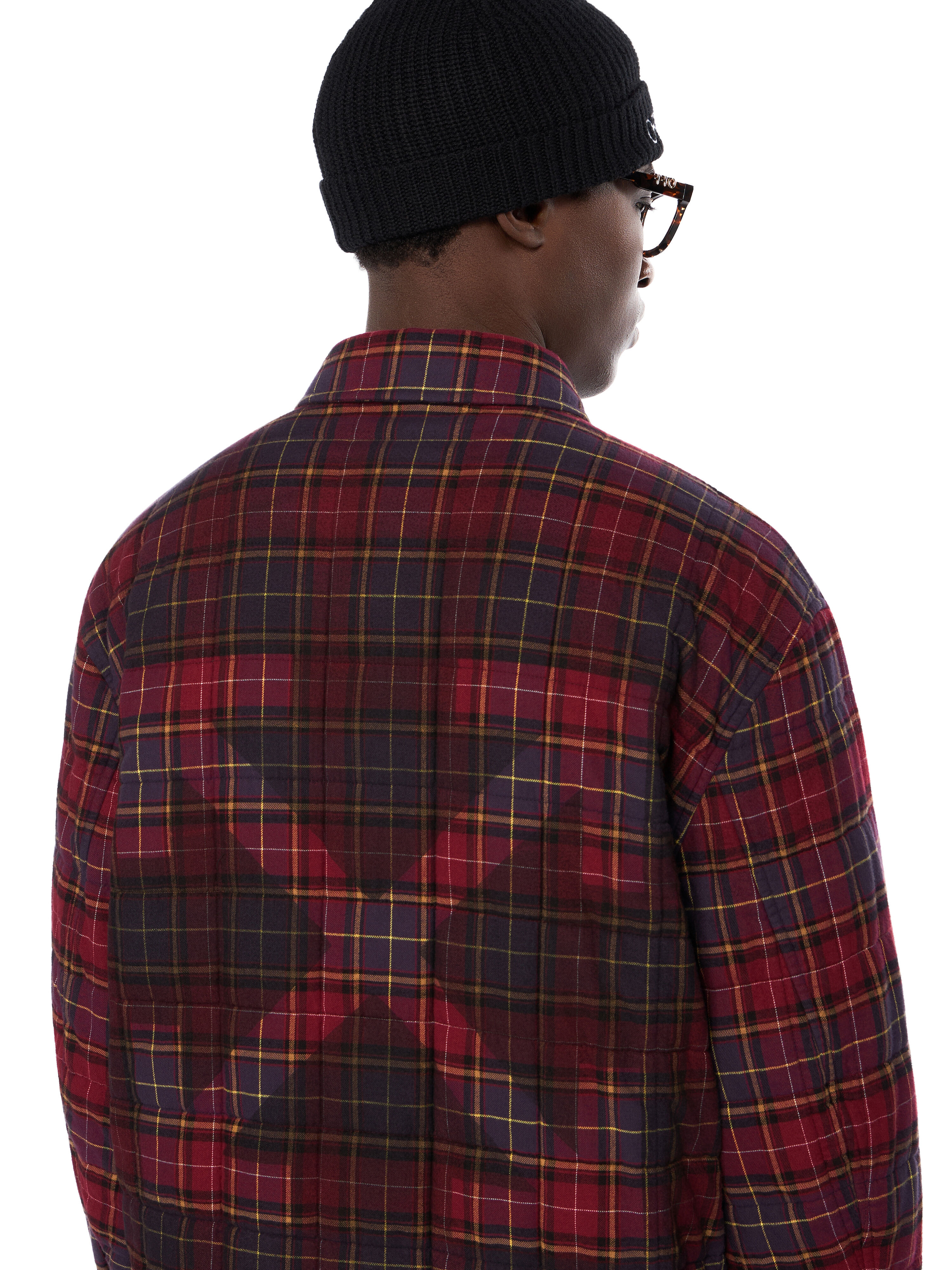 Spray Arrow Check Flannel Overshirt - 5