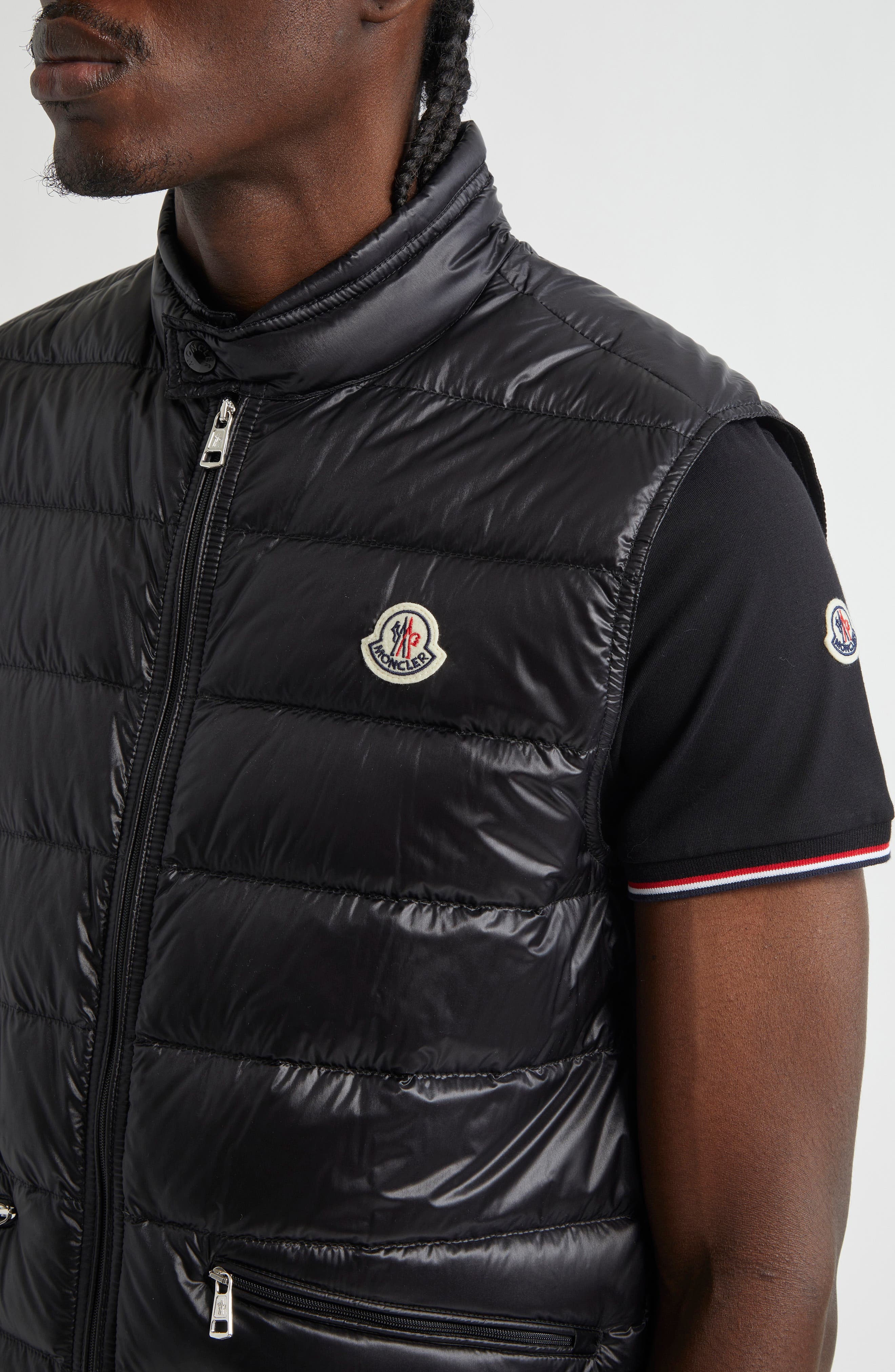 Moncler Gui Down Puffer Vest in Black/Black at Nordstrom - 4