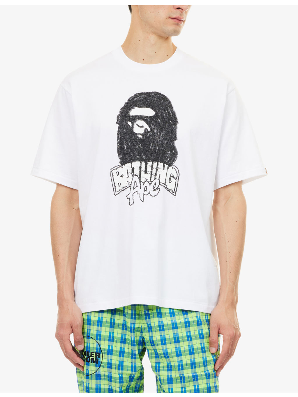 Bape Hand Drawn Ape Graphic-Print Cotton T-Shirt - 3