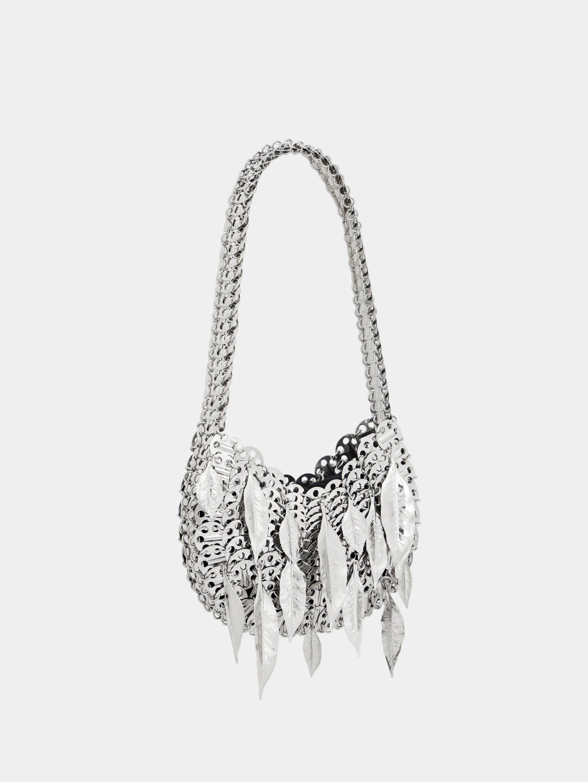 1969 SILVER MOON BAG METALLIC LEAVES - 2