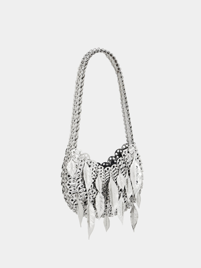 rabanne 1969 SILVER MOON BAG METALLIC LEAVES outlook