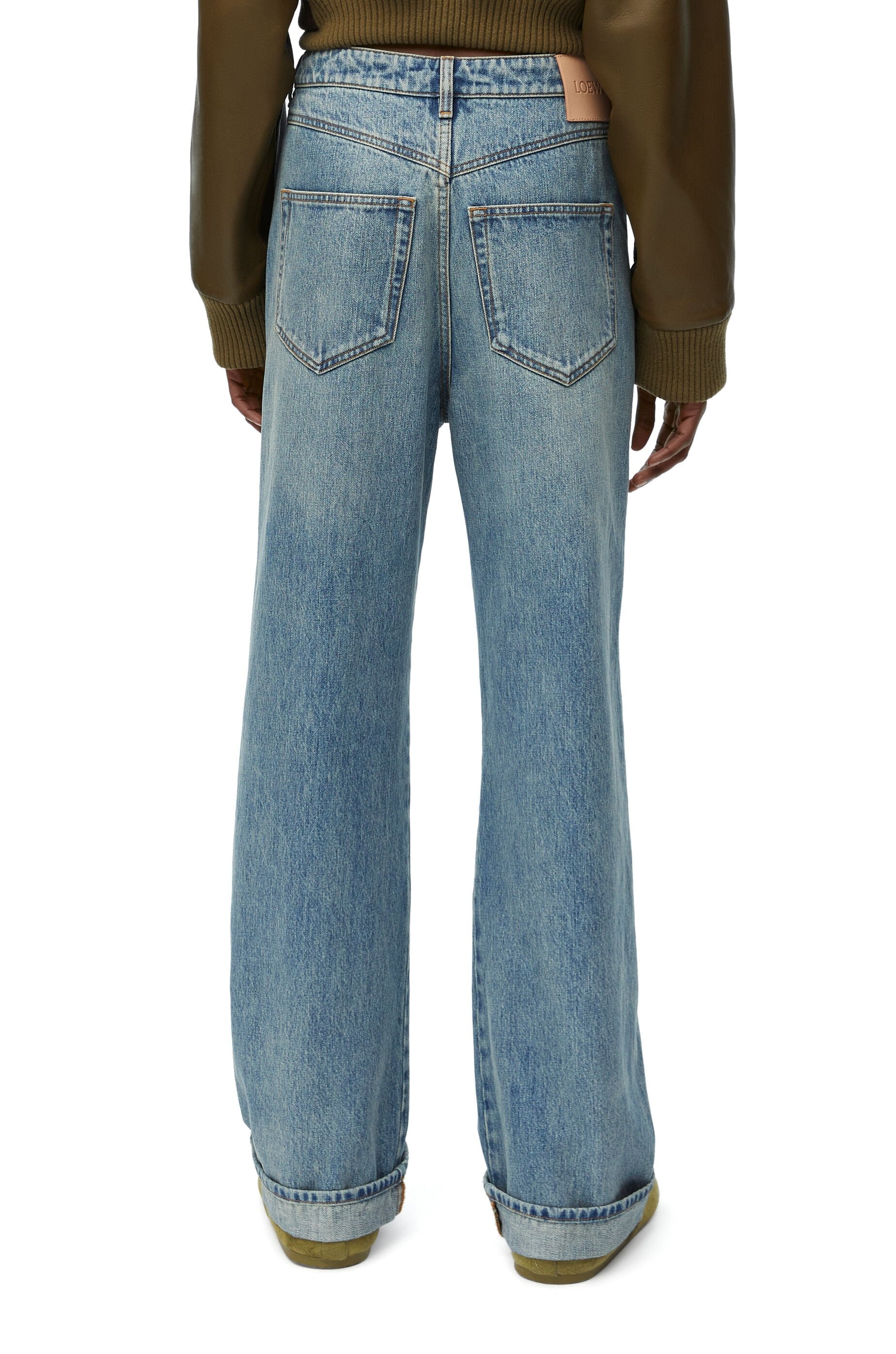 Deconstructed jeans in denim - 4