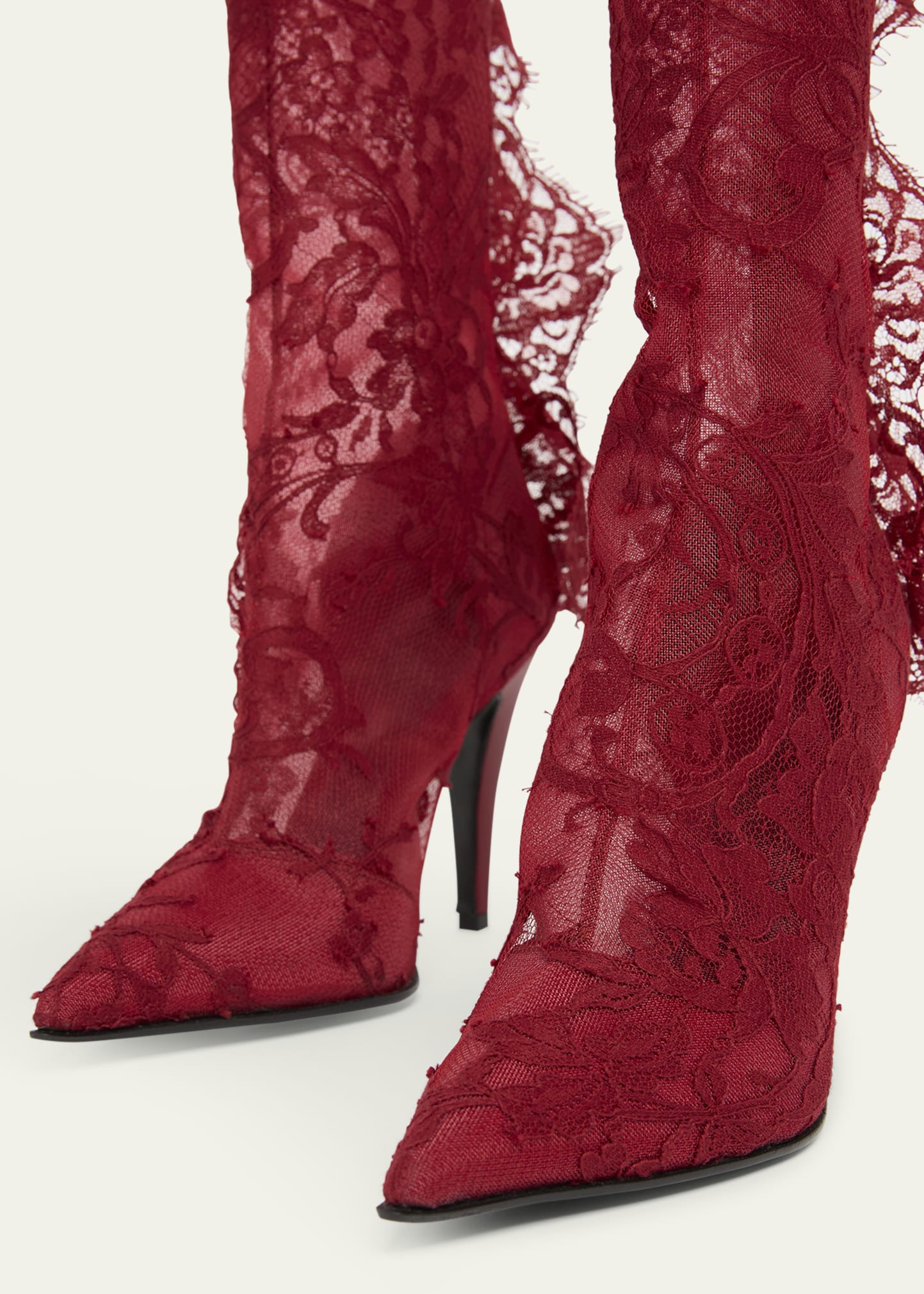 Heron Lace Ankle Boots - 4