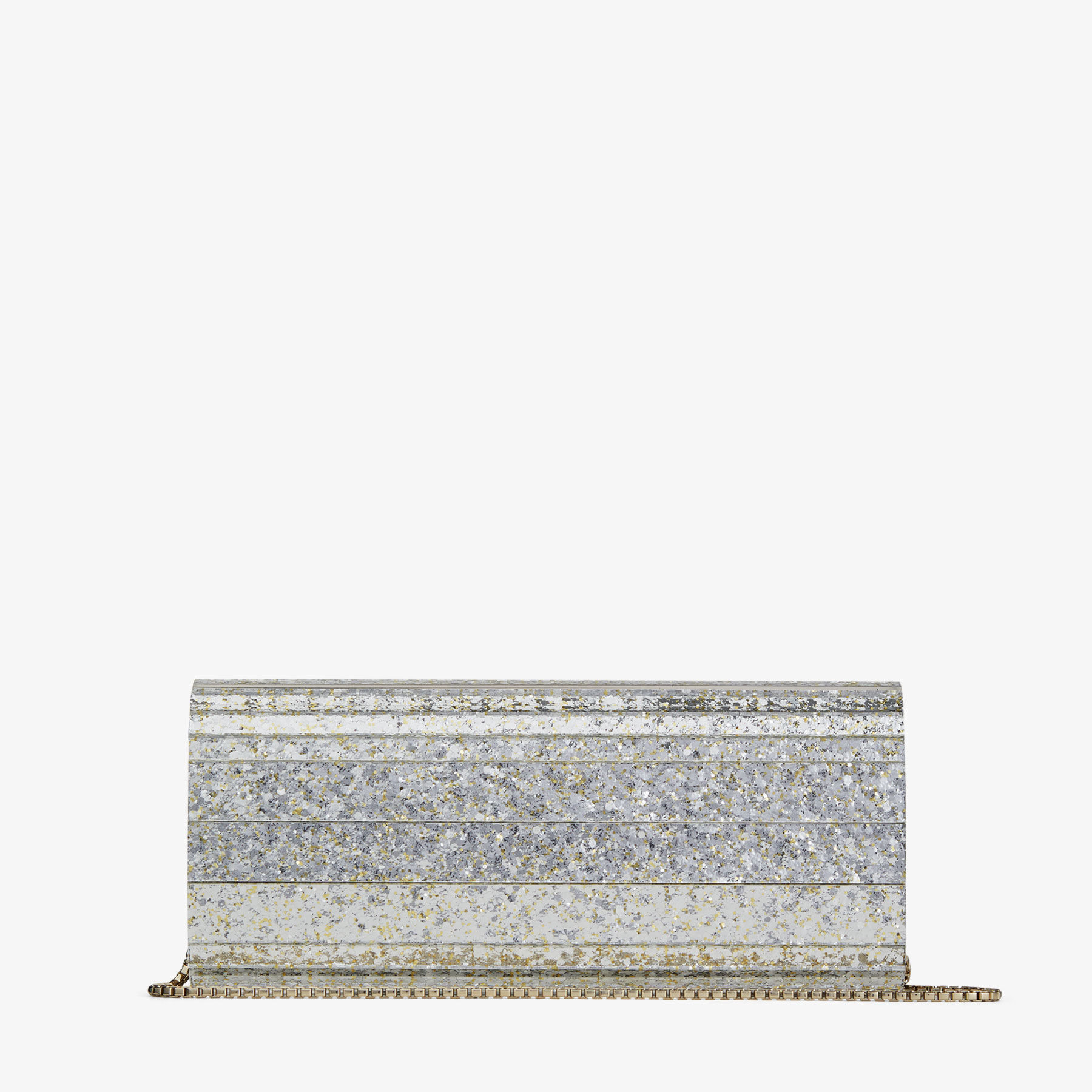 Sweetie
Champagne Coarse Glitter Acrylic Clutch Bag - 6