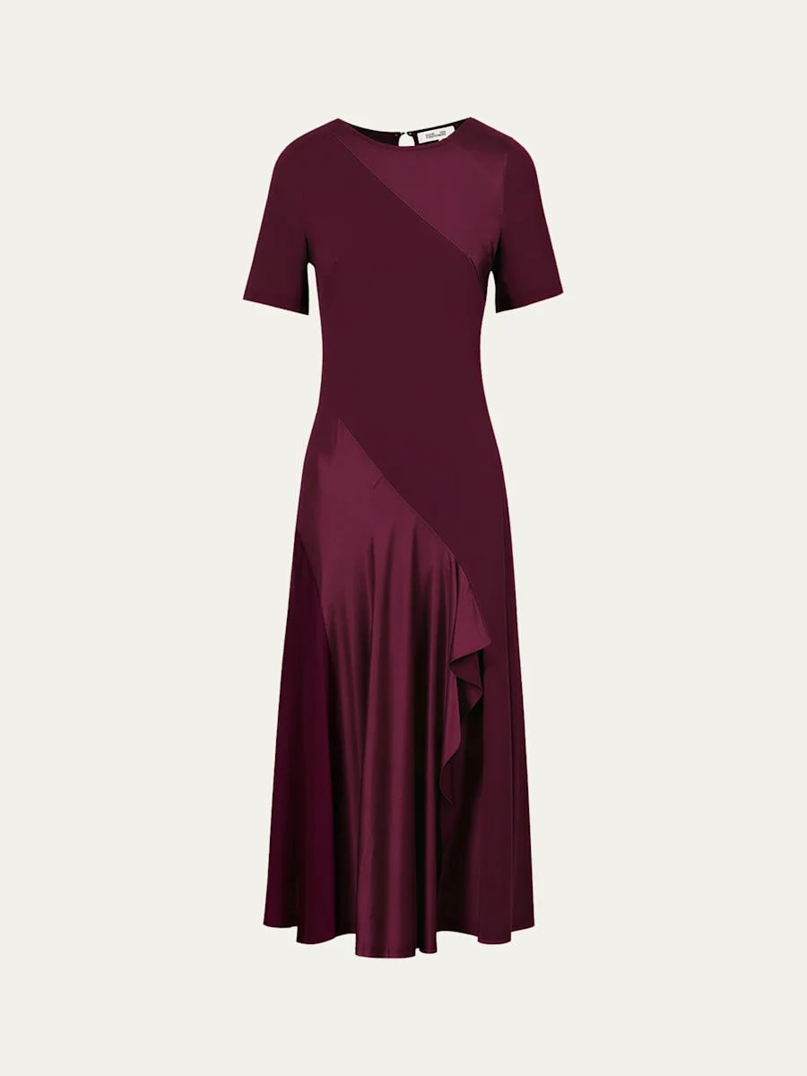 Araminta Bias-Cut Midi Dress - 1