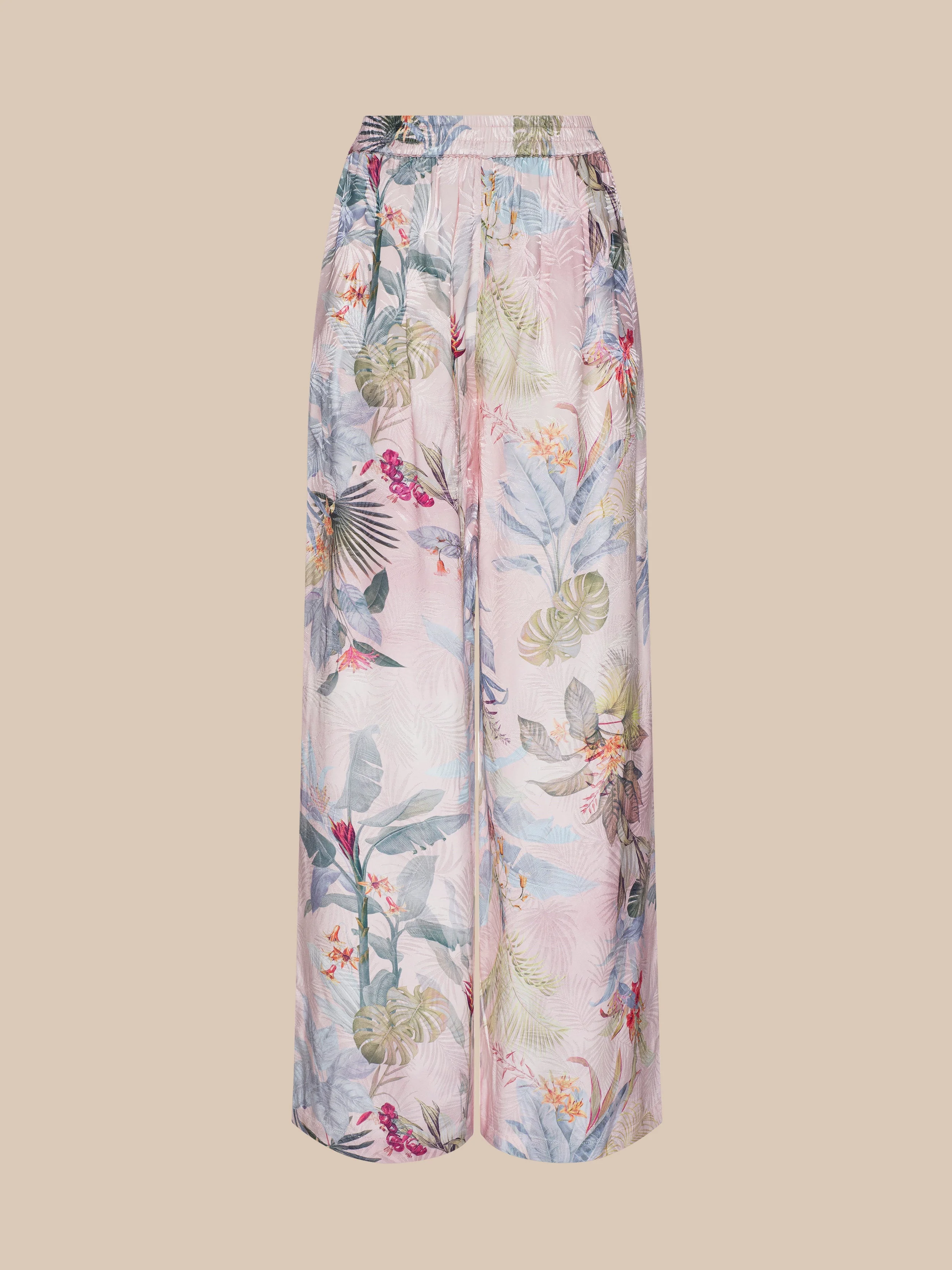 Lillian Satin Wide-Leg Pant - 1