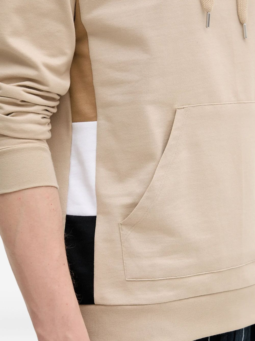 panelled hoodie - 4