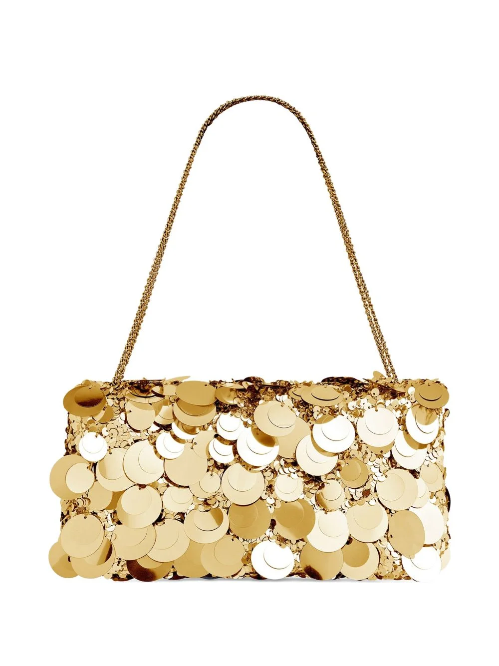 sequin-embroidered shoulder bag - 1