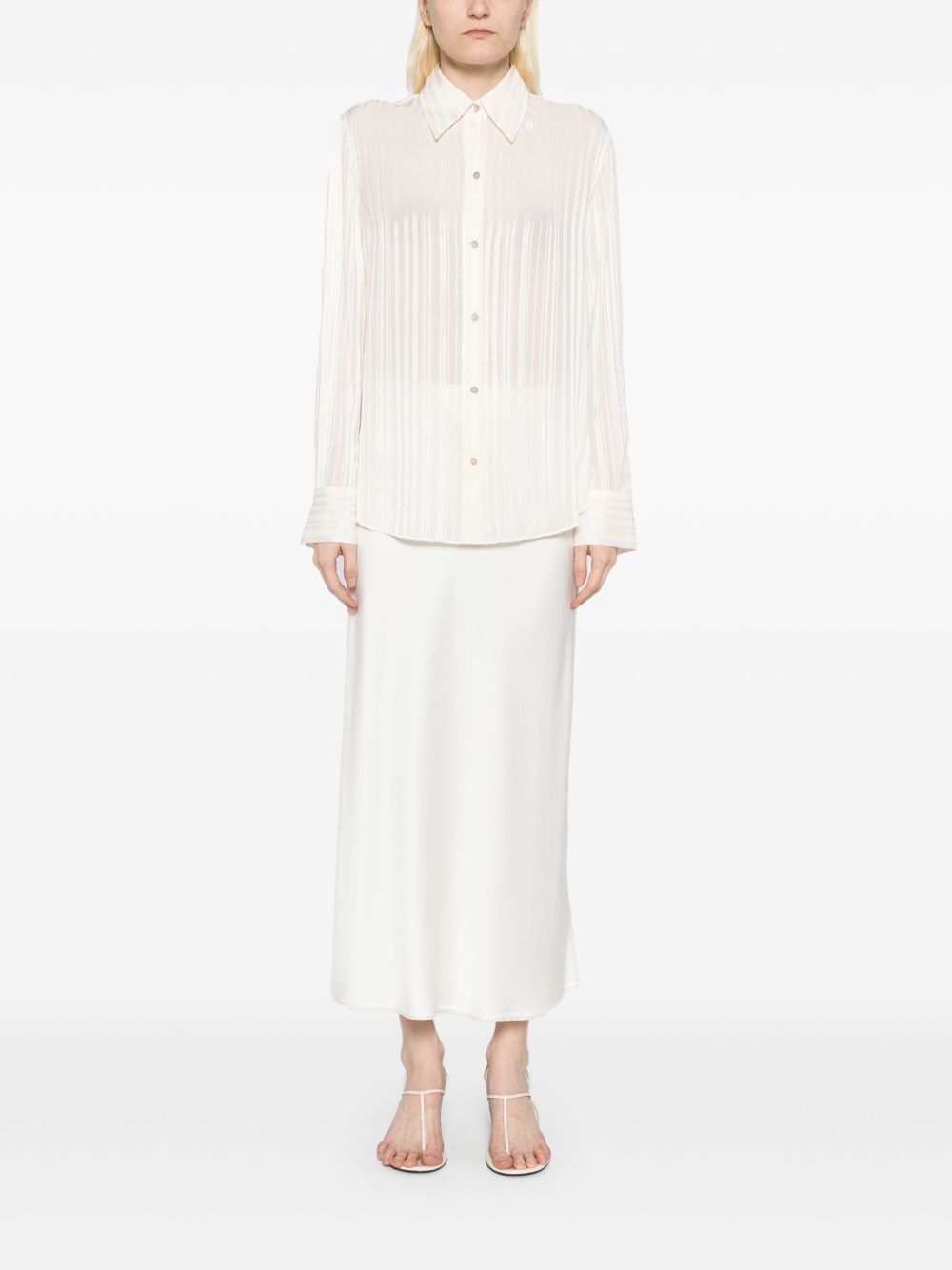 pintuck shirt - 2