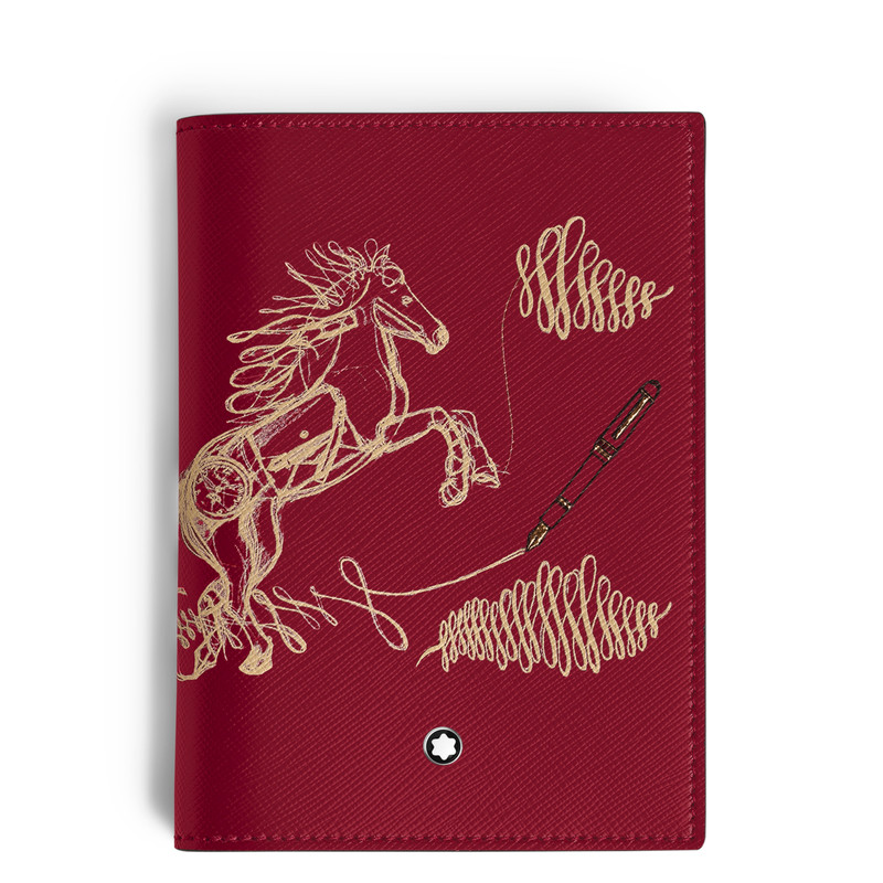 PASSPORT HOLDER YEAR OF THE HORSE IN SARTORIAL LEATHER 1